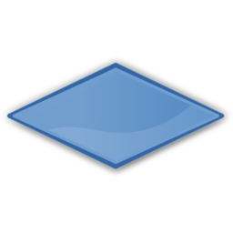 Download free rhombus blue icon
